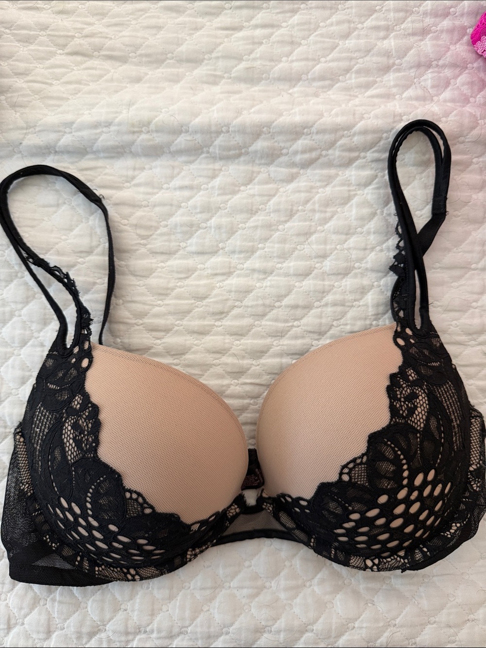 VS very sexy push up bra Nude & Black Lace Push-Up Bra